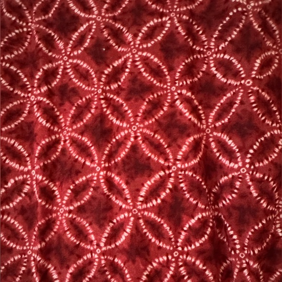 Heinui Custom Dress in Red Shibori Print, Large - Picture 6 of 6